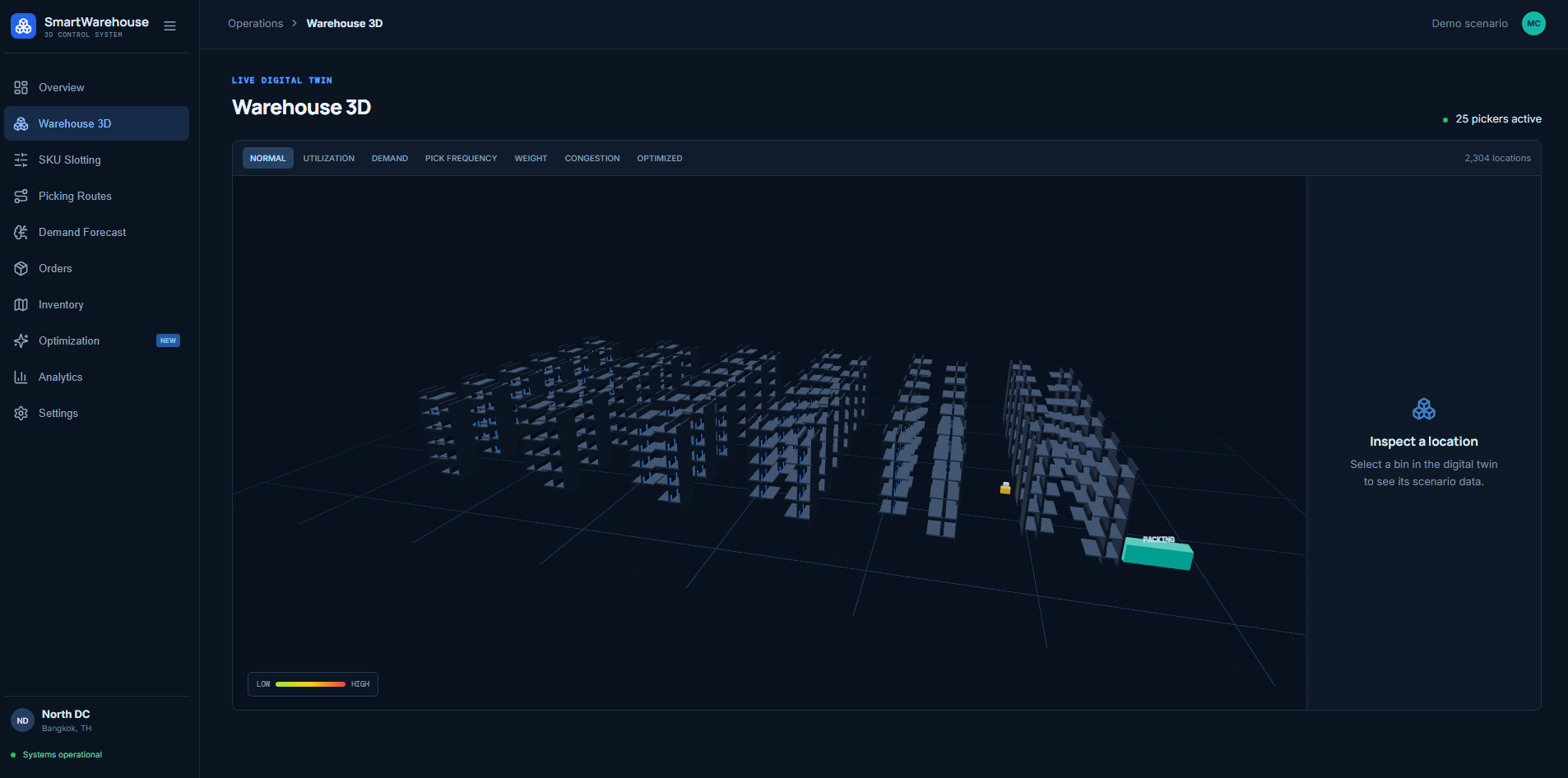 Smart Warehouse 3D project screenshot